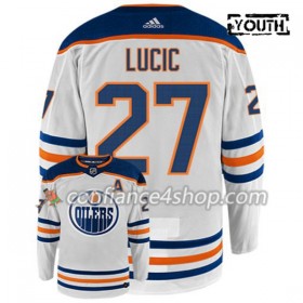 Adidas Maillot de Hockey Edmonton Oilers MILAN LUCIC 27 Blanc Authentic - Enfant